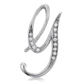 Initial Letter Pin in Silver-Tone, G