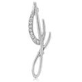 Initial Letter Pin in Silver-Tone, J