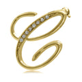 Initial Letter Pin in Gold-Tone, C