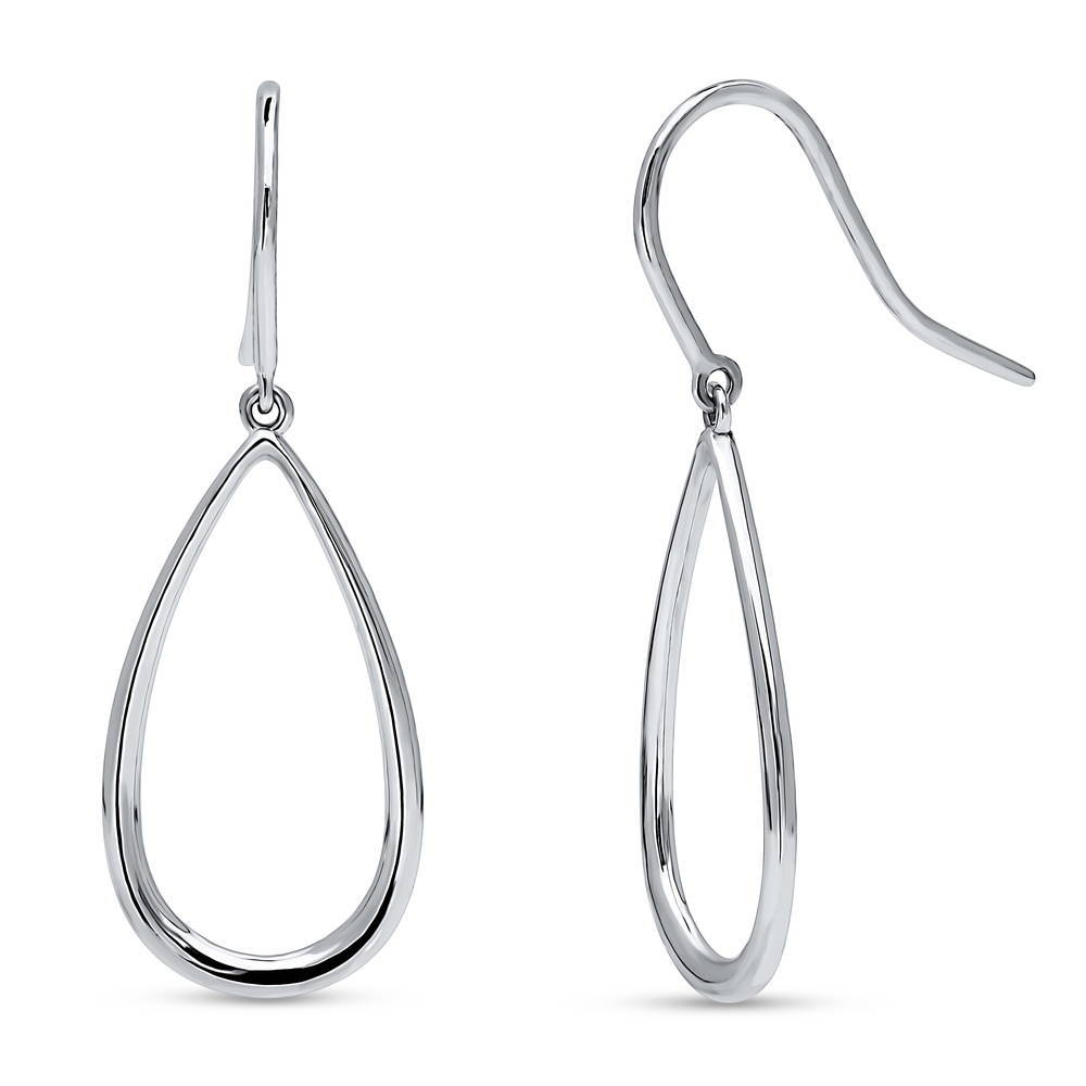 Teardrop Necklace and Earrings Set in Sterling Silver