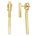 Bar Earrings, Gold-Tone