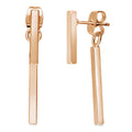 Bar Earrings, Rose Gold-Tone