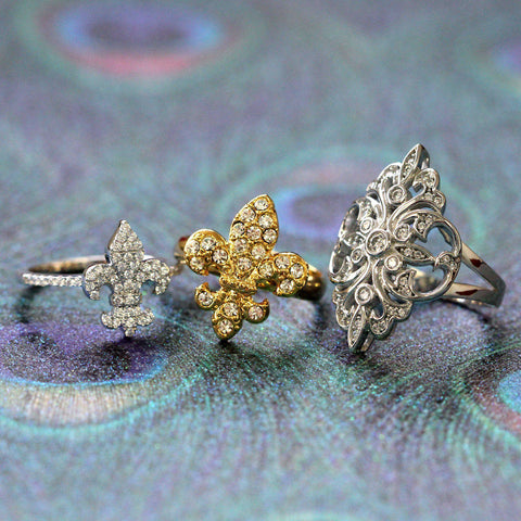 Image Contain: Fleur De Lis Ring