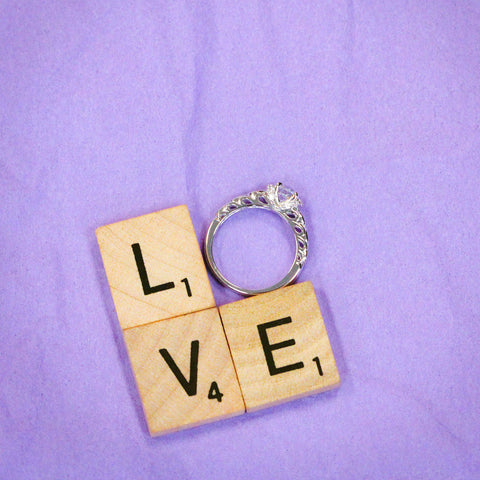 Image Contain: Solitaire with Side Stones Ring