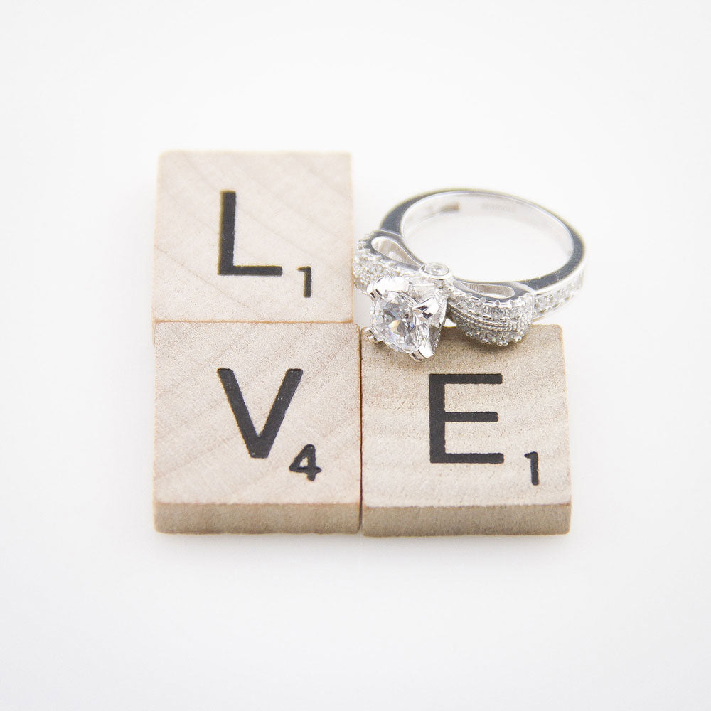 Image Contain: Solitaire with Side Stones Ring