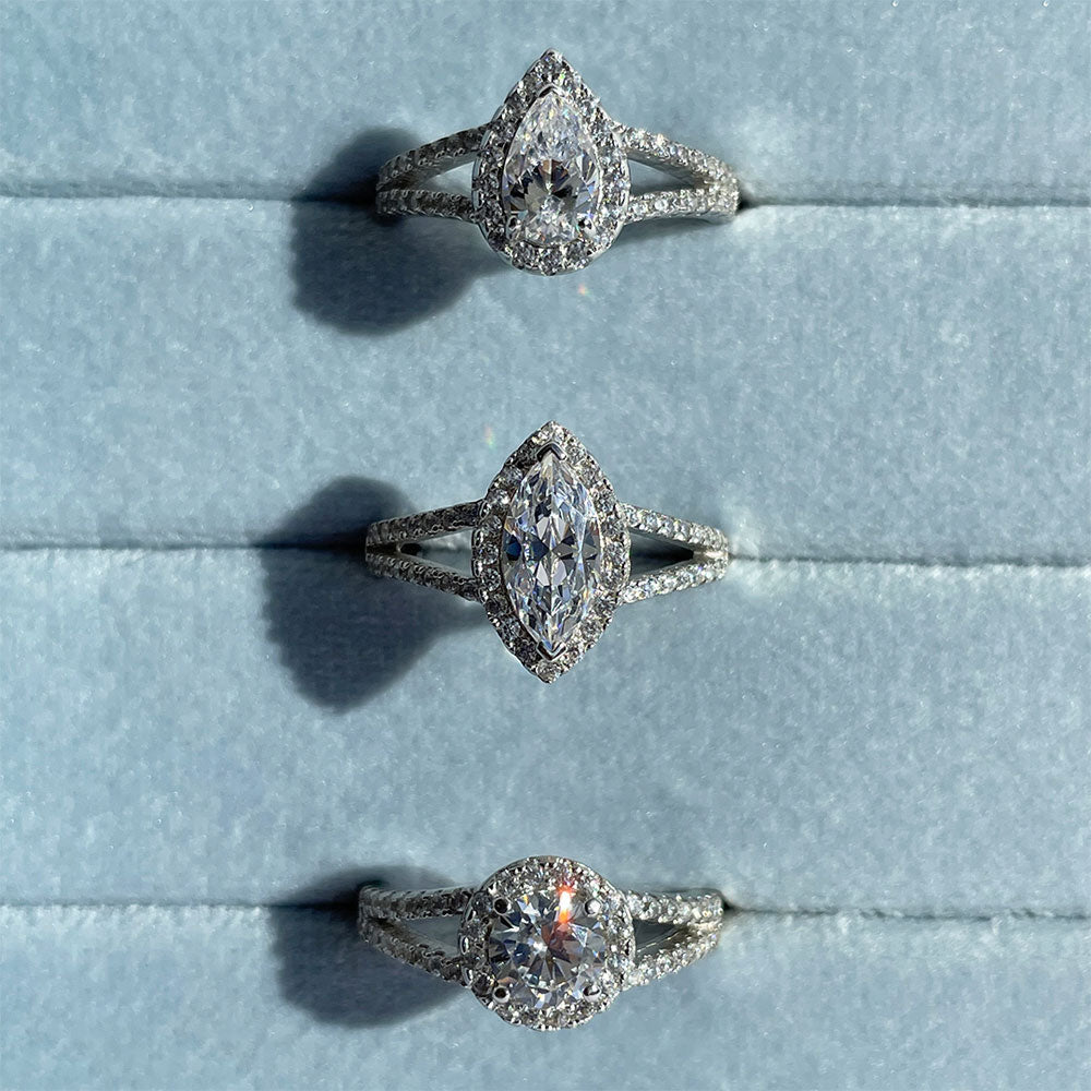 Image Contain: Halo Split Shank Ring