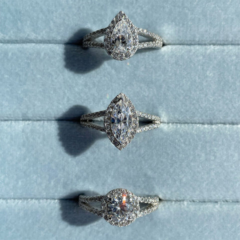 Image Contain: Halo Split Shank Ring