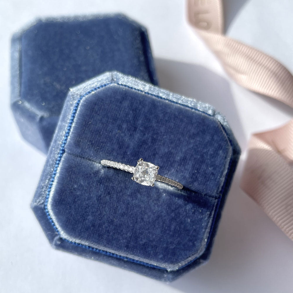 Image Contain: Solitaire with Side Stones Ring