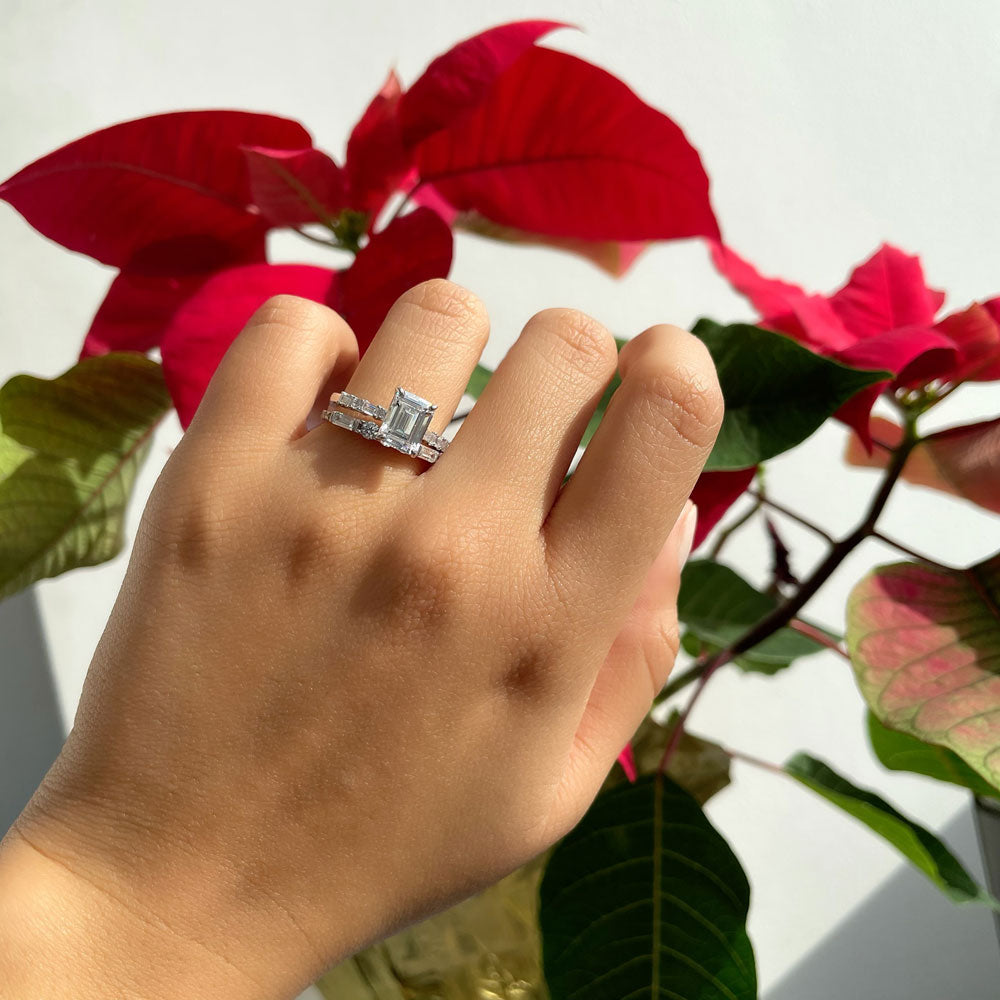 Image Contain: Art Deco Half Eternity Ring, Solitaire with Side Stones Ring