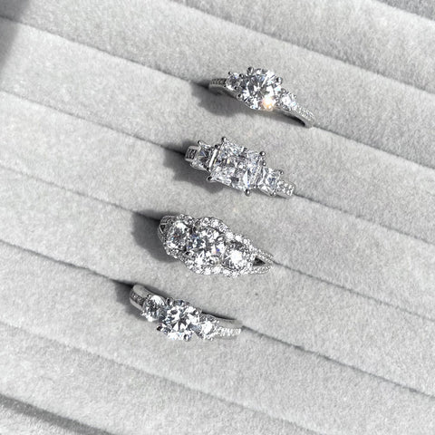 Image Contain: 3-Stone Ring, 3-Stone Split Shank Ring