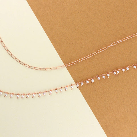 Image Contain: Paperclip Chain Necklace, Station Necklace