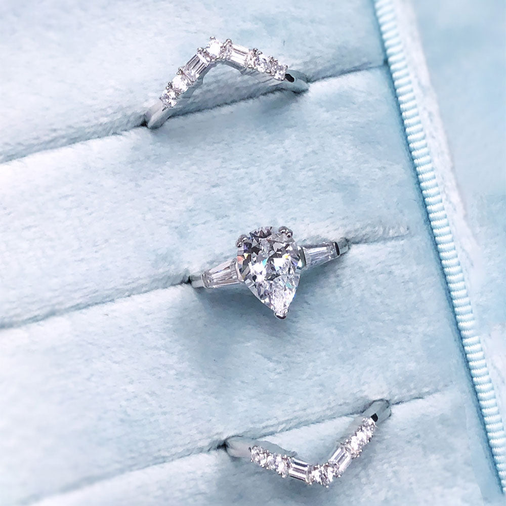 Image Contain: 3-Stone Ring, 7-Stone Curved Band