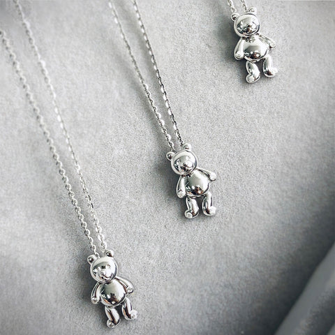 Image Contain: Bear Pendant Necklace