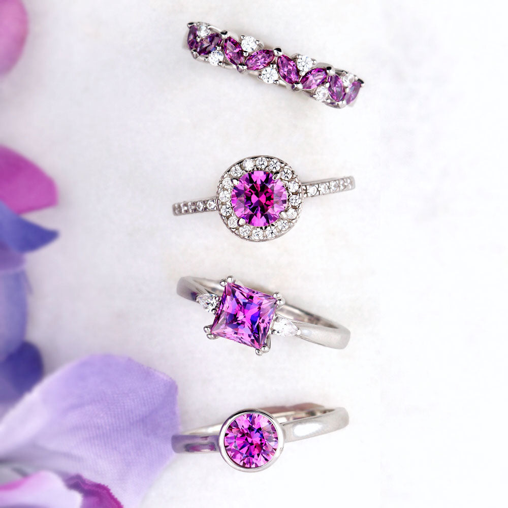 Image Contain: 3-Stone Ring, Flower Band, Halo Ring, Solitaire Ring