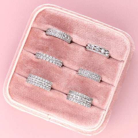 Image Contain: 5-Stone Half Eternity Ring, Eternity Ring, Half Eternity Ring