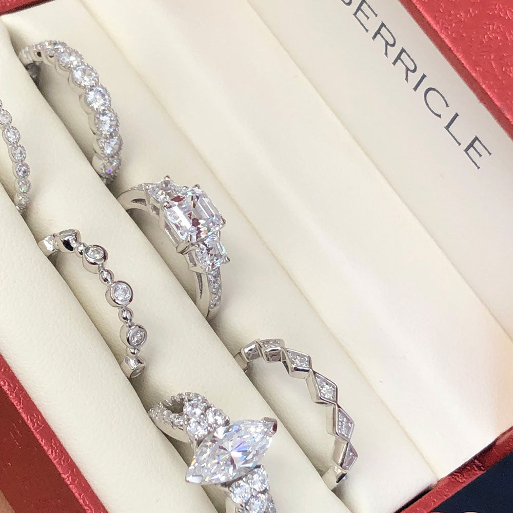 Image Contain: 3-Stone Ring, Bubble Eternity Ring, Bubble Half Eternity Ring, Eternity Ring