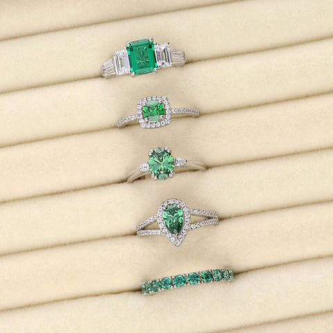 Image Contain: 3-Stone Ring, Eternity Ring, Halo Ring, Halo Split Shank Ring