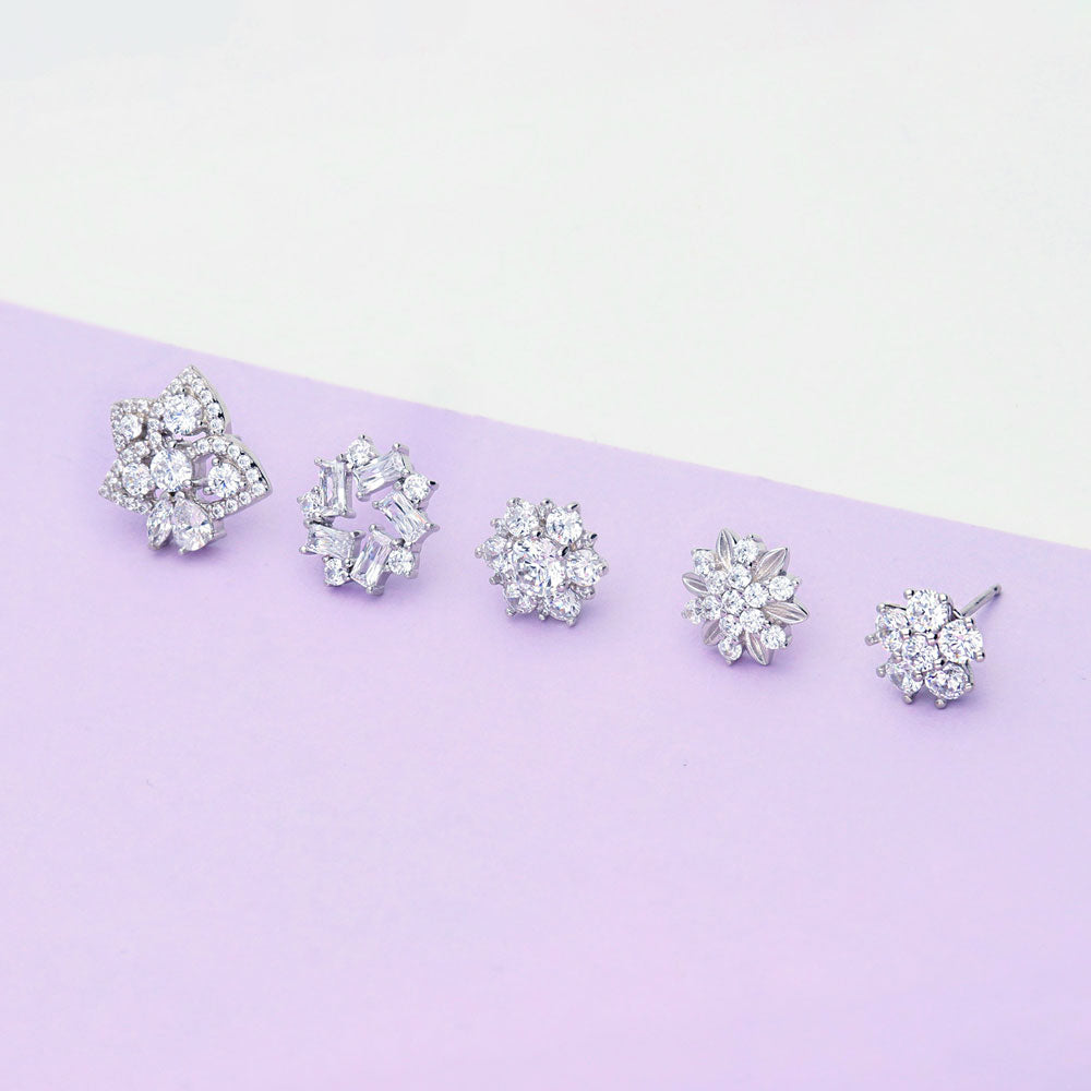 Image Contain: Flower Stud Earrings, Wreath Stud Earrings