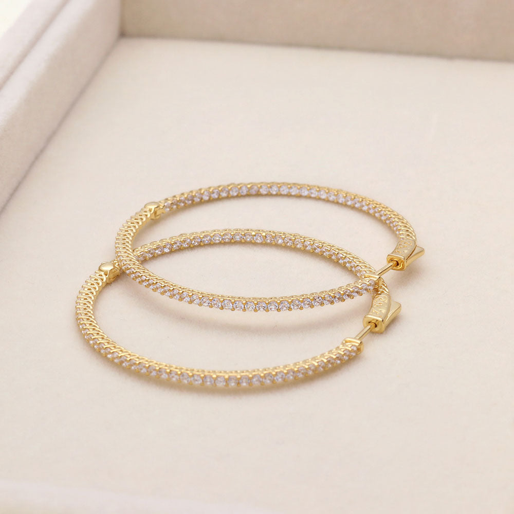 Image Contain: Inside-Out Hoop Earrings