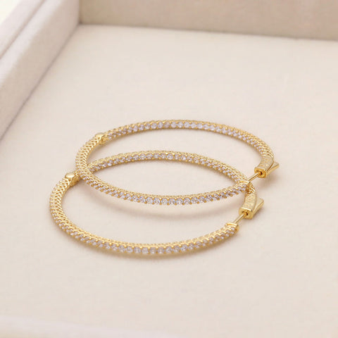 Image Contain: Inside-Out Hoop Earrings