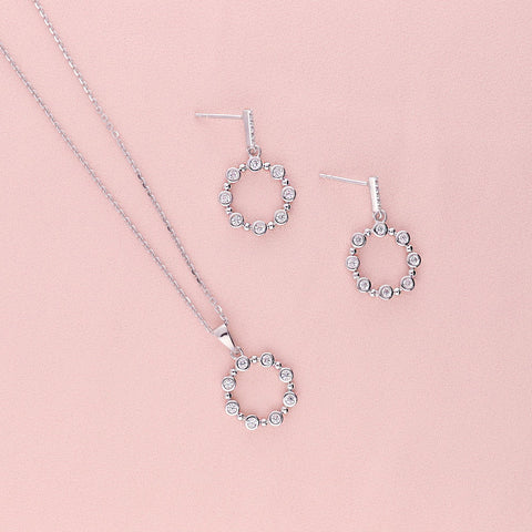 Image Contain: Bubble Dangle Earrings, Bubble Pendant Necklace