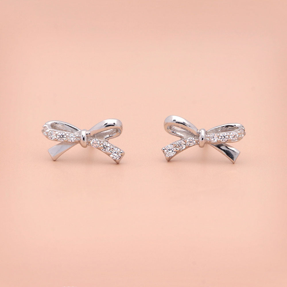 Image Contain: Bow Tie Stud Earrings