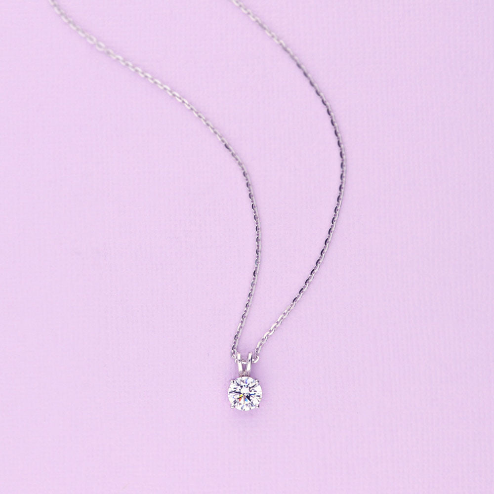 Image Contain: Solitaire Pendant Necklace
