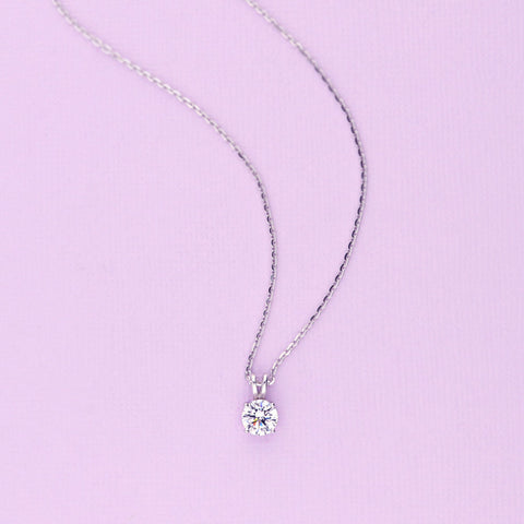 Image Contain: Solitaire Pendant Necklace