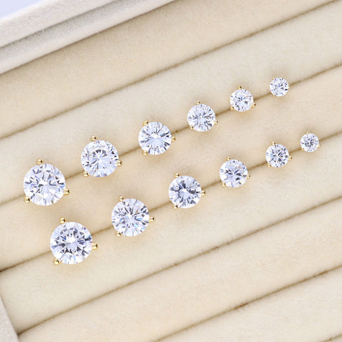 Image Contain: Solitaire Stud Earrings