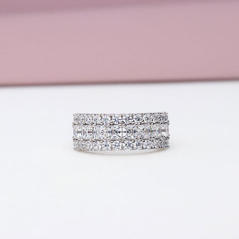 Image Contain: Art Deco Half Eternity Ring