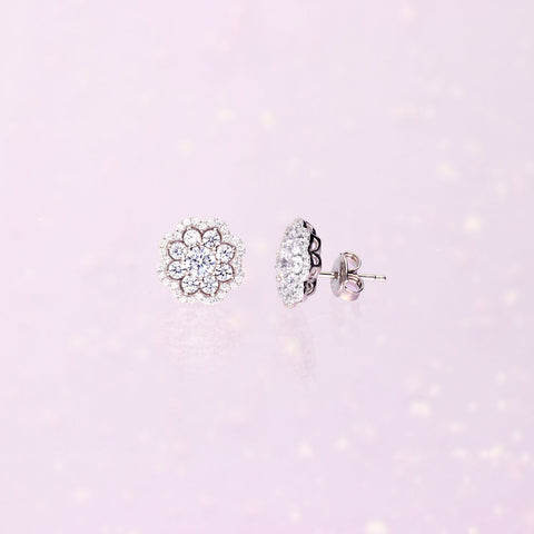 Image Contain: Flower Stud Earrings