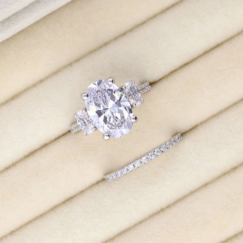 Image Contain: 3-Stone Ring, Half Eternity Ring