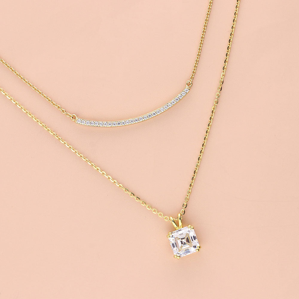 Image Contain: Bar Pendant Necklace, Solitaire Pendant Necklace
