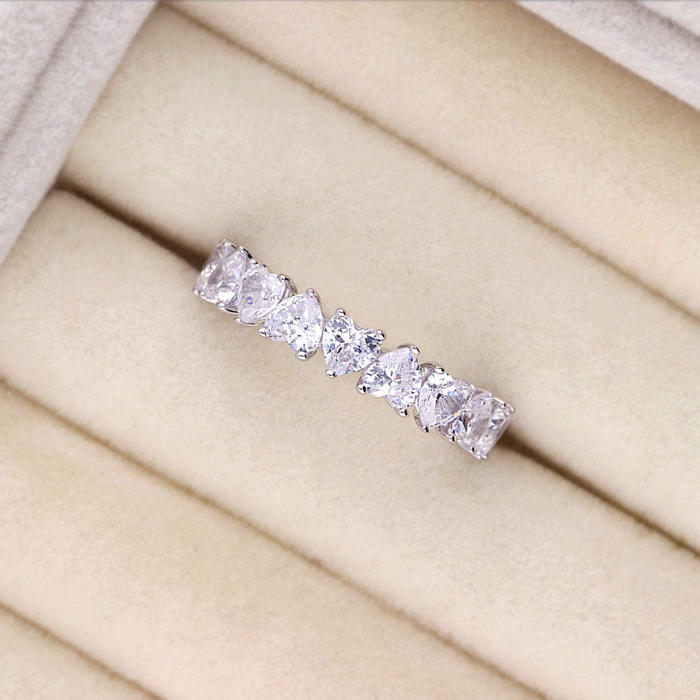 Image Contain: Heart Eternity Ring