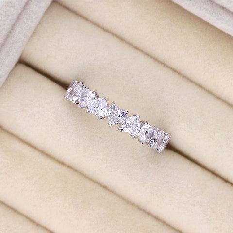 Image Contain: Heart Eternity Ring