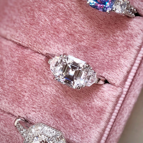 Image Contain: 3-Stone Ring, Halo Ring