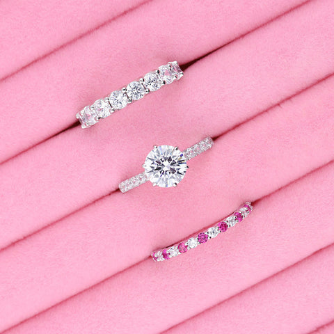 Image Contain: Eternity Ring, Solitaire Ring