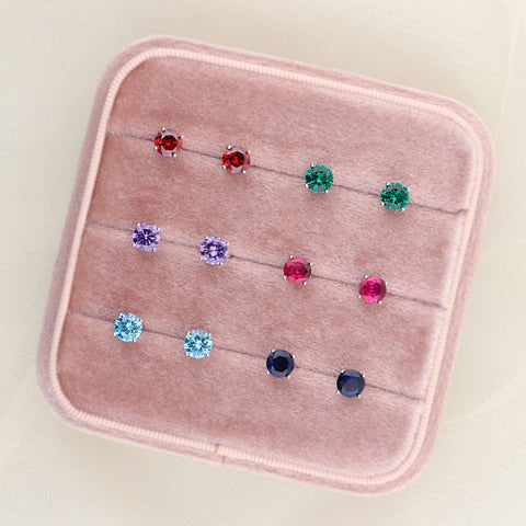 Image Contain: Solitaire Stud Earrings
