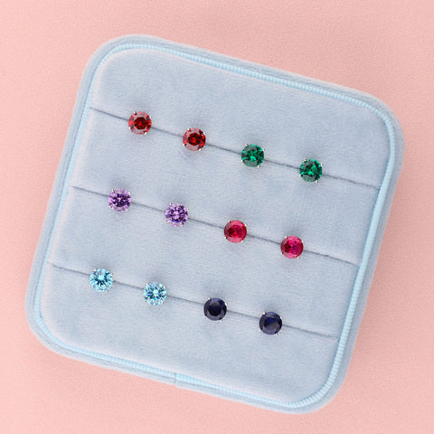 Image Contain: Solitaire Stud Earrings