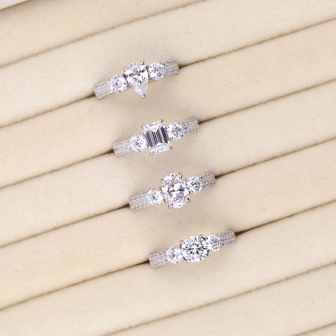 Image Contain: 3-Stone Ring
