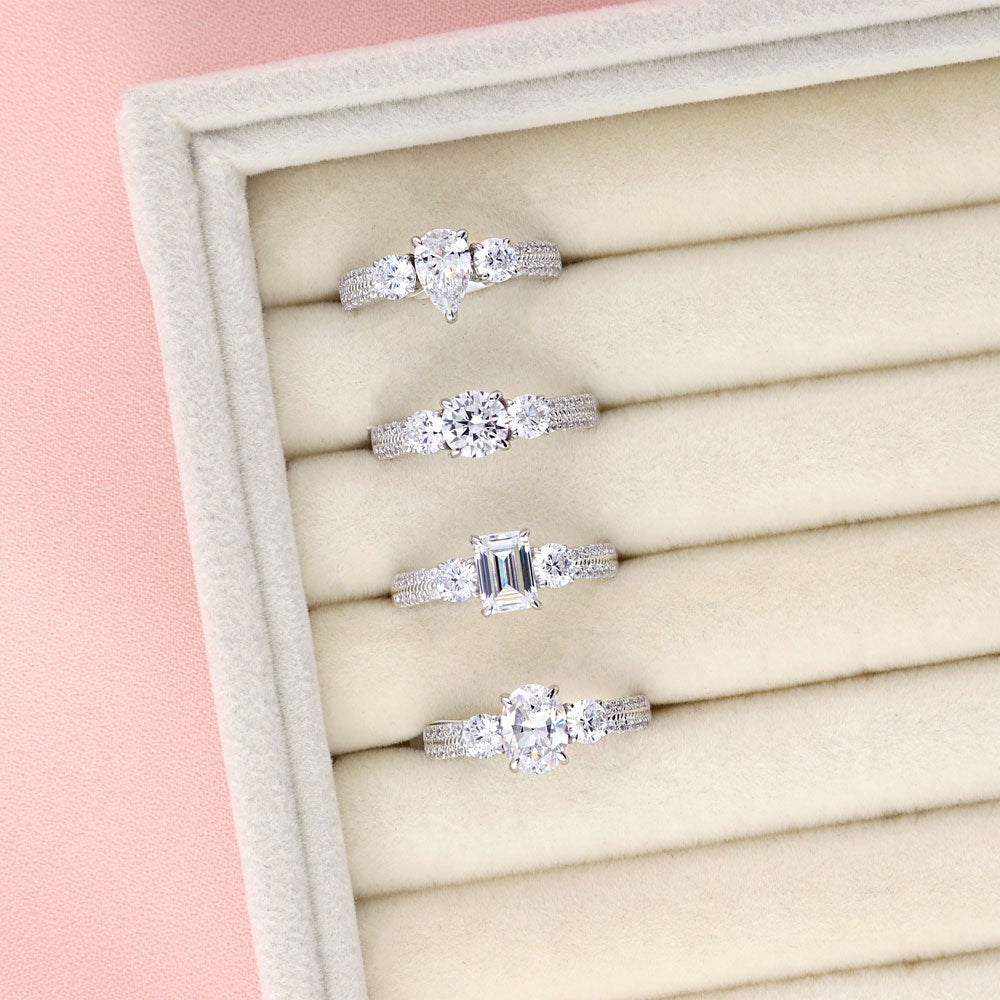 Image Contain: 3-Stone Ring