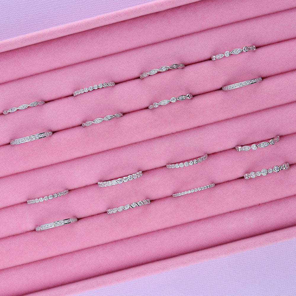Image Contain: Bubble Eternity Ring, Eternity Ring, Woven Eternity Ring
