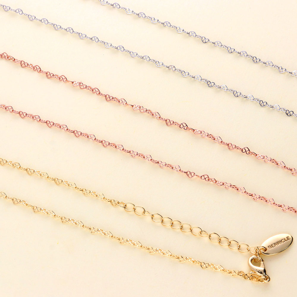 Image Contain: Heart Chain Necklace