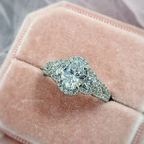 Image Contain: 3-Stone Split Shank Ring