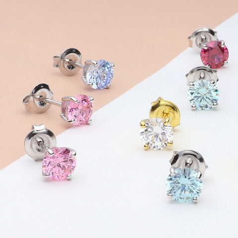 Image Contain: Solitaire Stud Earrings