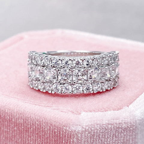 Image Contain: Art Deco Half Eternity Ring