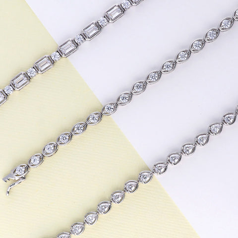 Image Contain: Art Deco Tennis Bracelet, East-West Tennis Bracelet