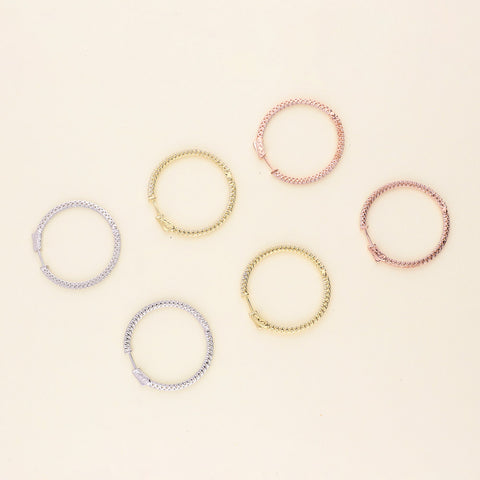 Image Contain: Inside-Out Hoop Earrings