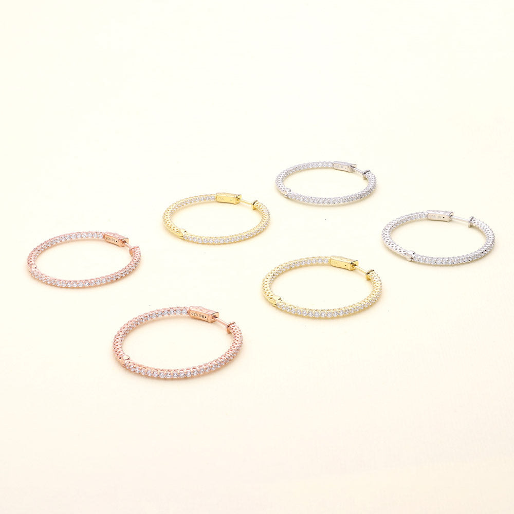 Image Contain: Inside-Out Hoop Earrings