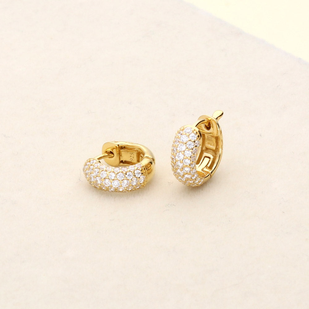 Image Contain: Dome Huggie Earrings